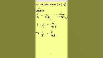 21 - Find the value of ‘N’ within 30 seconds!!! - in English