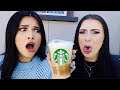 We Tried WEIRD Starbucks SECRET MENU Drinks