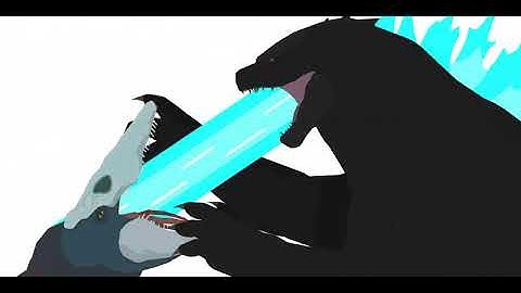 SkullCrawler Vs Godzilla with sound effects A Pivot Animation