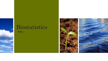 BIOSTATISTICS  PART - 2