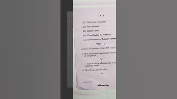 +3 fourth semester zoology honours//core-8 question paper //2023//North Odisha University