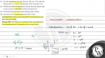 (1) If both Assertion (A) and Reason (R) are True and the Reason (R) is a correct explanation of...