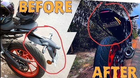 MT 15 tail tidy modified / mt 15 back mudguard modified ###