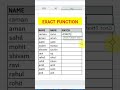 #how to use exact function in excel #excel tricks 🎉# excel