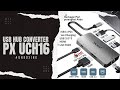 Unboxing usb hub converter px uch16