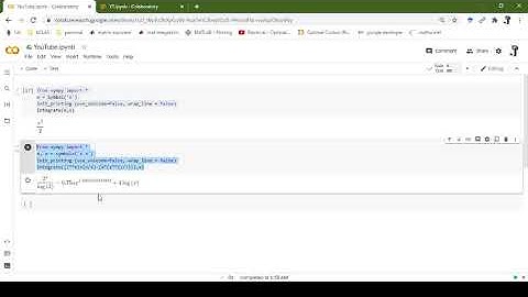 Indefinite integral using python