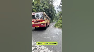 Kerala KSRTC bus mass with light and horn in ghat road #busdrivingskills #buslovers
