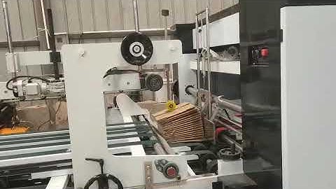 HRB-1224 Automatic gluer&stitcher carton box machine; Automatic fold gluer box machine