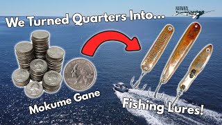 We make fishing lures out of a stack of quarters using mokume gane!