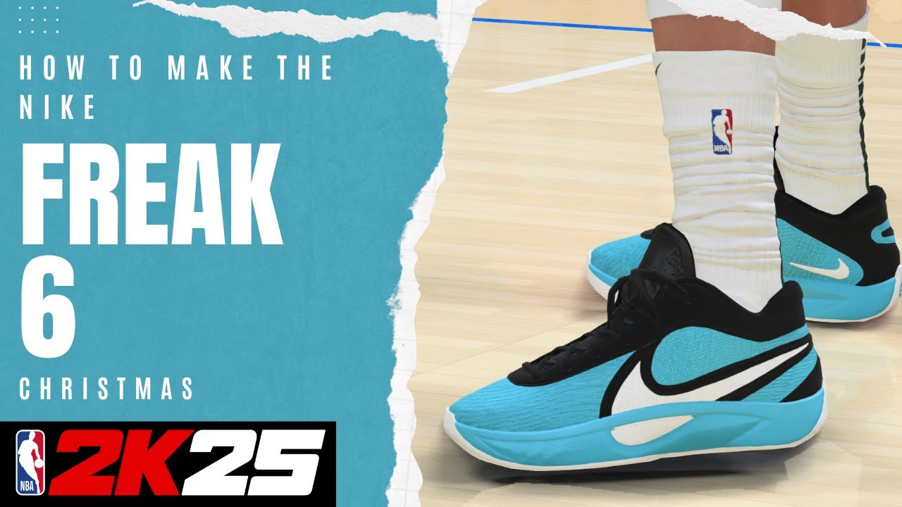 Nike Freak 6 Christmas | NBA 2K25 Next Gen Shoe Creator - YouTube