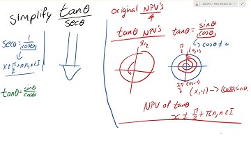 Simplifying trig expressions by using reciprocal and quotient identities