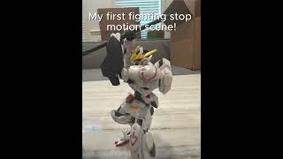 This took me 3 hours of pure frustration and rage bait to make 😭 #gundam #barbatos #stopmotion