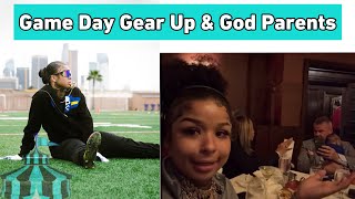 Chrisean posts a snap of her chrisean jr and her godparents + Cali war gearing game day