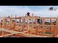 Process of Building Japanese Wooden House Construction Start To Finish