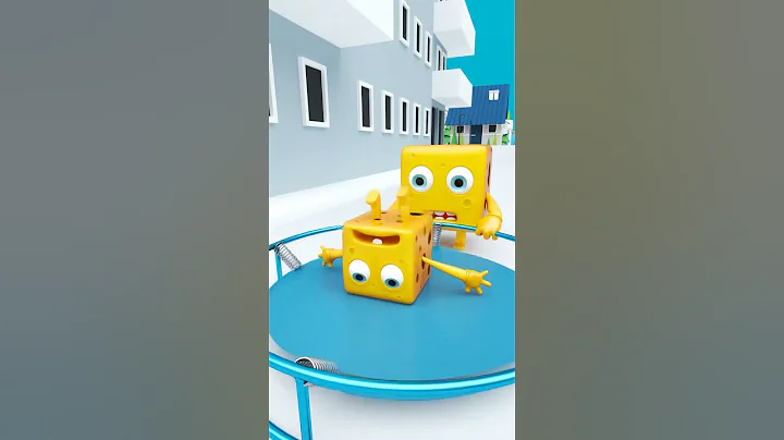 Baby Cheesy vs. Zombie: The Ultimate Trampoline! 🧀🧟‍♂️🤣