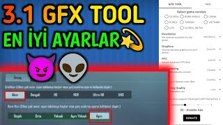 3.1 GFX TOOL!! EN İYİ AYARLAR✋ KASMA SORUNU ÇÖZÜM!!!