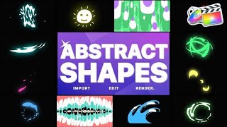 Apple Motion Template: Abstract Liquid Shapes | FCPX