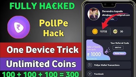 Pollpe App Unlimited Coin Adder Script With Full Proof And Live Coin Addin#scripts #coinadderscript