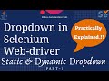 How to handle dropdown in selenium webdriver || Static-Drop-downs || Select class || Selenium