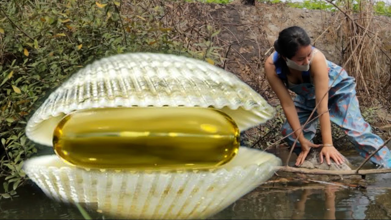 🎁 Giant green clams, unique rare pearls, a girl's immense wealth