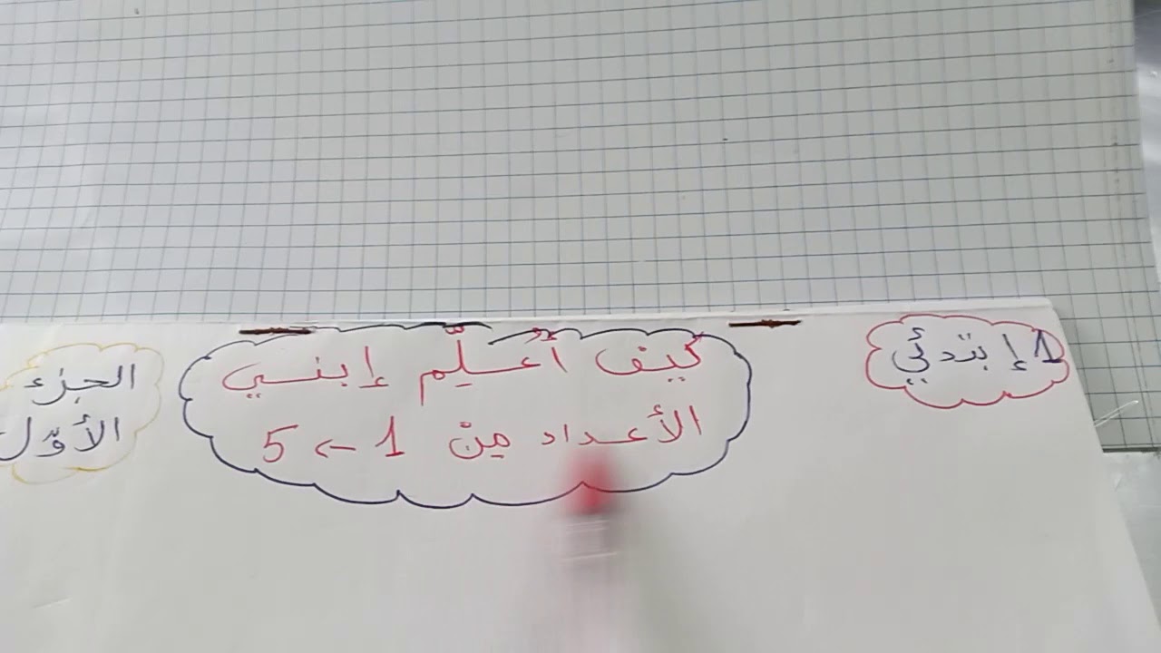 كيف  اعلم  ابني   رقم  1  للسنة  الاولى  ابتدائي