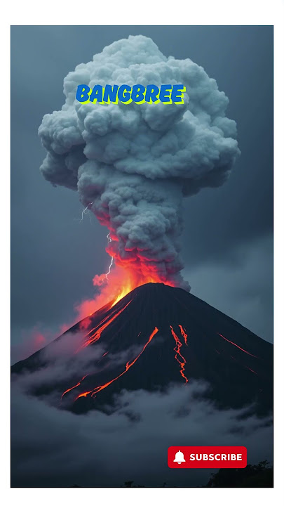simulsai  guung meletus #gunungmeletus #volcano #misteri #faktaunik  #viral #fyp