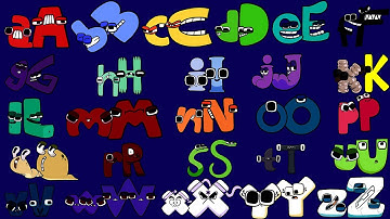 Alphabet Lore Snakes Transform Uppercase and Lowercase English Letters from W (A-Z)