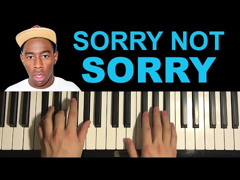 Tyler The Creator - Sorry not Sorry (Piano Tutorial Lesson)