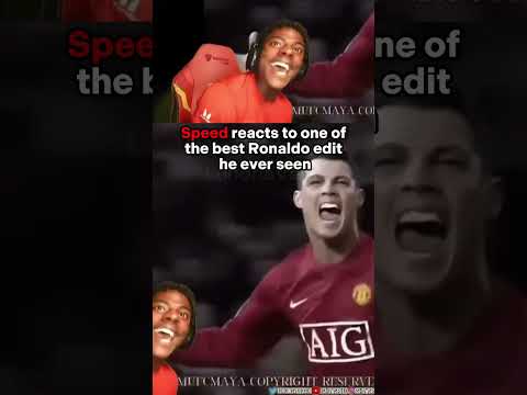 Speed reacts to one of the best Ronaldo edit he ever seen!🤯