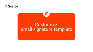 Customize email signature template