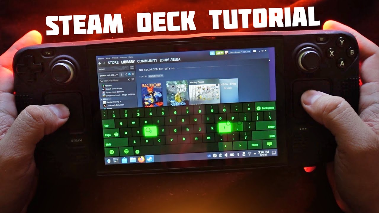 Steam Deck - how to use keyboard in desktop mode - YouTube