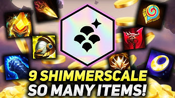 9 SHIMMERSCALE GIVES CRAZY NEW UNIQUE ITEMS!! | Teamfight Tactics Patch 12.11B