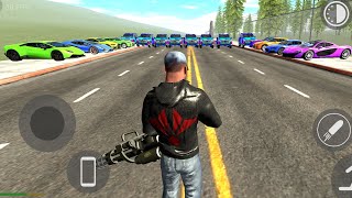 Crazy Minigun Man vs Supercars Roadblock Challenge Extreme Car Destruction Gameplay