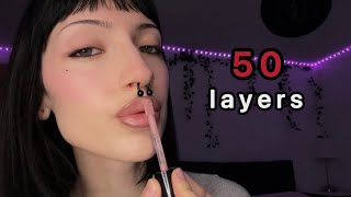 50 Layers Of Lip Gloss Asmr French Countdown