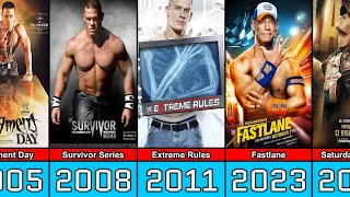 WWE John Cena All PLE Covers (2004-2025)