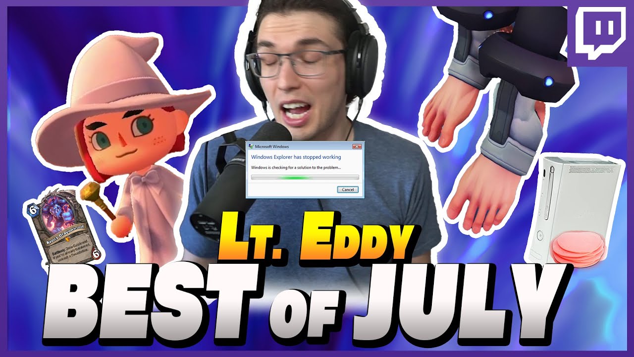 Lt. Eddy BEST of July Stream Moments! (Animal Crossing, Overwatch