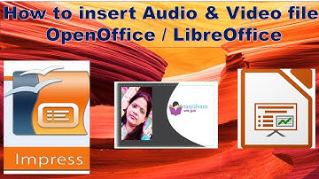 || IT - 402 || Class 9 || Insert Audio and Video file in OOo Impress  and Libre Office Impress ||