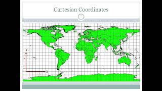 Cartesian coordinate systems for maps