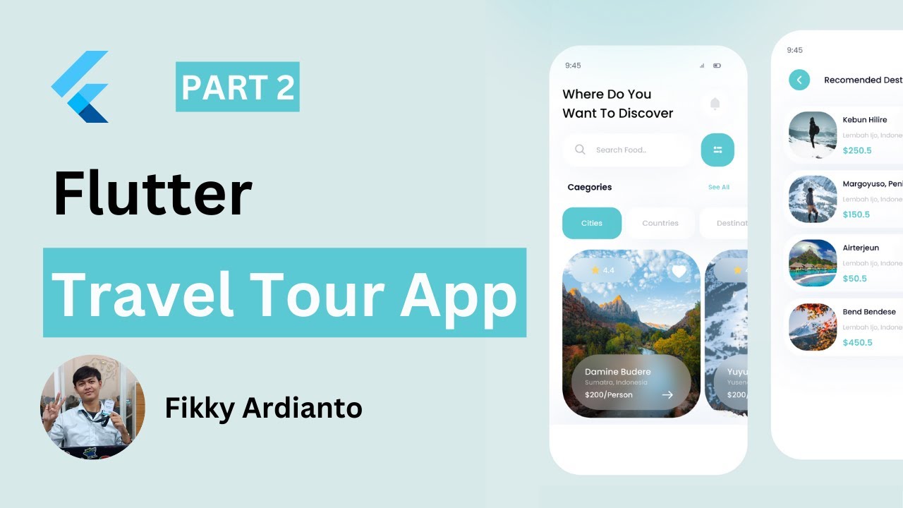 Travel Tour App Part 2 - Flutter UI Tutorial - YouTube