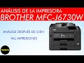 Análisis de la impresora Brother MFC-J6730W después de cien mil impresiones