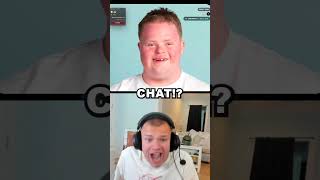 Jynxzi gets MOGGED by Down Syndrome Kid on Stream #jynxzi #omoggle #looksmaxxing