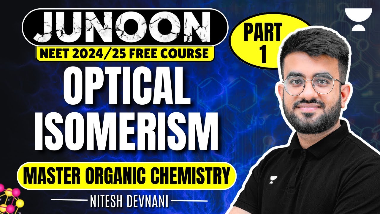 Optical Isomerism Organic Chemistry Junoon for NEET 2024 Nitesh
