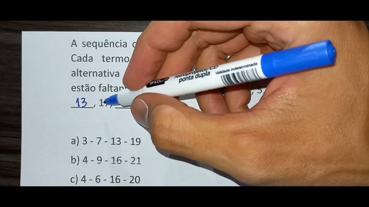 A sequência crescente, a seguir, tem oito termos. Cada termo é um ...