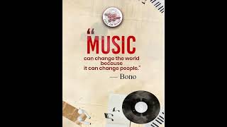 Music Can Change The World Because It Can Change People Full On Music