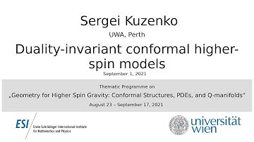 Sergei Kuzenko - Duality-invariant conformal higher-spin models