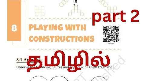 class 6 maths chapter 8 playing with constructions in tamil part 2 #kvs#cbse#ncert