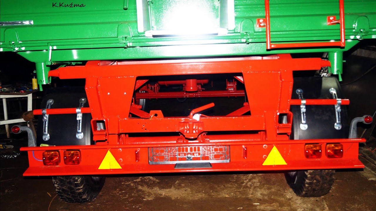 Remont przyczepy D-50 i przeróbka na wywrotkę trójstronną