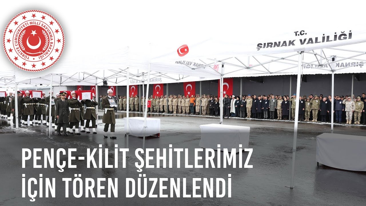 Pençe-Kilit Şehitlerimiz İçin Şırnak 23’üncü Piyade Tümen Komutanlığında Tören Düzenlendi