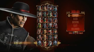 Mortal Kombat 9 - Expert Arcade Ladder (Kung Lao/3 Rounds/No Losses)