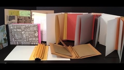 How to make hinges, spines and binding for mini albums and journals
